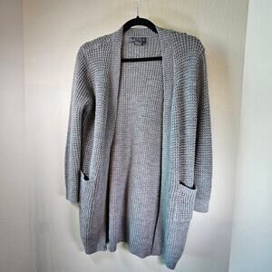 Emma Expressions Grey Open Front Cardigan- Women's Small- Estimated Retail $25